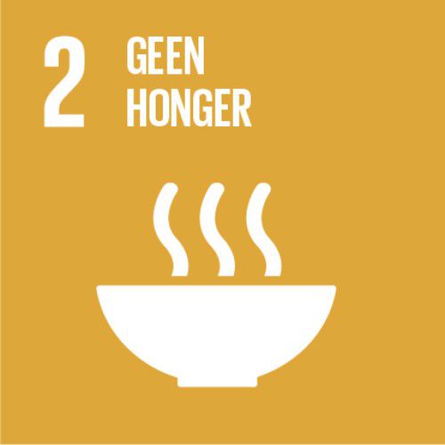 Logo SDG 2: Geen honger